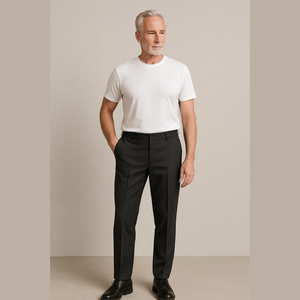 Mark Adam Black Checkered Wool Blend Dress Pants 30x30